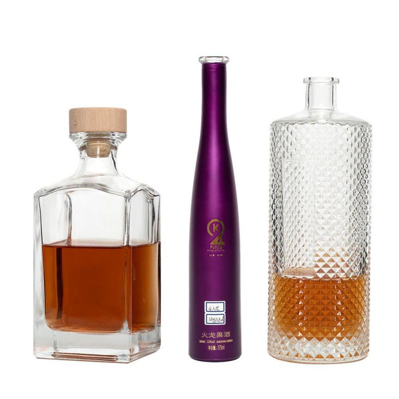 200ml, 500ml, 700ml, 750ml, 1000ml Crystal Skull Glass Bottle