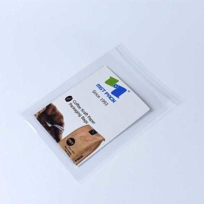 Environmentally Friendly Transparent 100% Compostable Greeting Cards Packaging Bioplastic Bags with Flaps