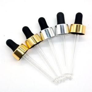 18/410 Shiny Silver Aluminum Dropper for 60ml Essence Oil Bottle