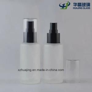 High Quality 50ml Frost Glass Cosmetic Bottle and Pump