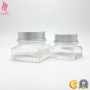 Custom Square Transparent Skin Care Glass Container