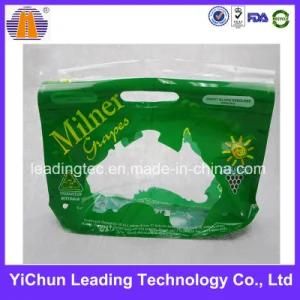 Grape Packaging Zipper Header Card Windowed Plastic Bag with Hole