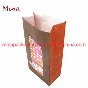 White Kraft Paper Fast Food Packing Food Carrier Packing Bags