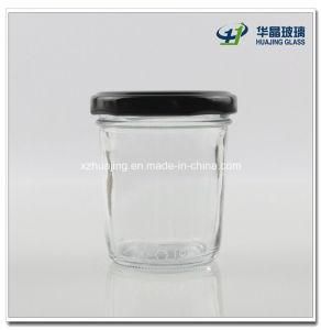 100ml Wide Mouth Mason Glass Jar with Black Lid