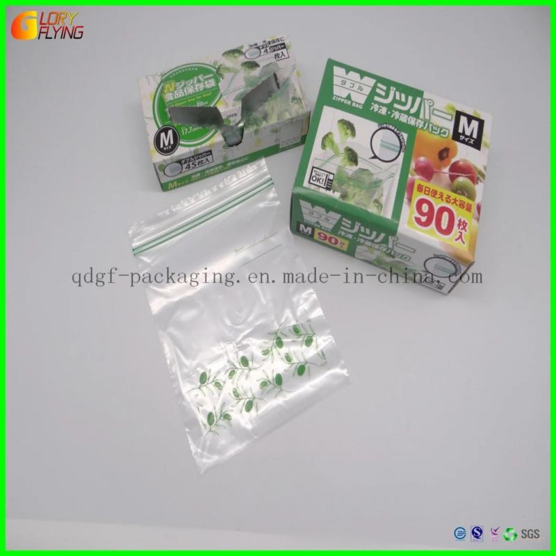 Wholesale BPA Free Custom Printed Waterproof Leakproof Food Storage Reclosable Ziplock Slider Zipper Bag