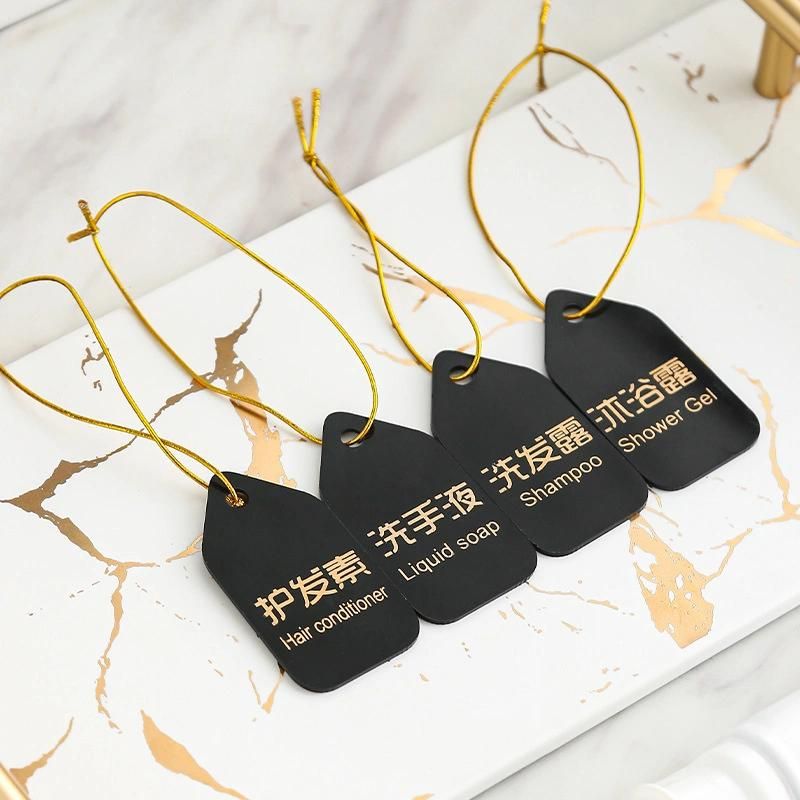 Custom Simple Hotel Club Emulsion Hang Label for Shower Gel