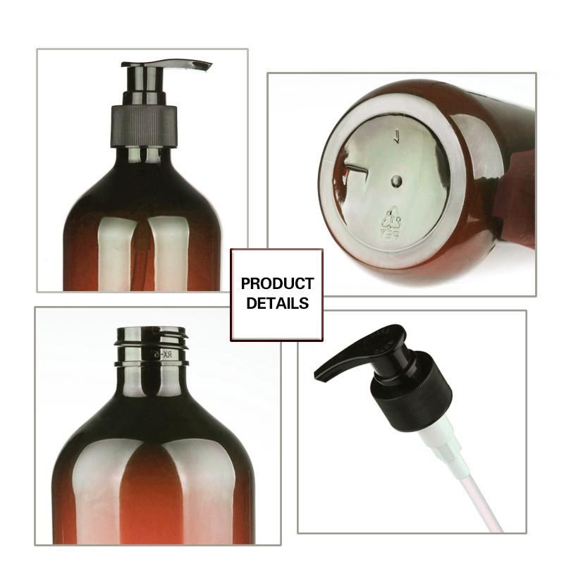 Amber Grey Luxury Eco Friendly Hand Soap Body Wash Pet Plastic Pump Shampoo and Conditioner Bottles with Pump