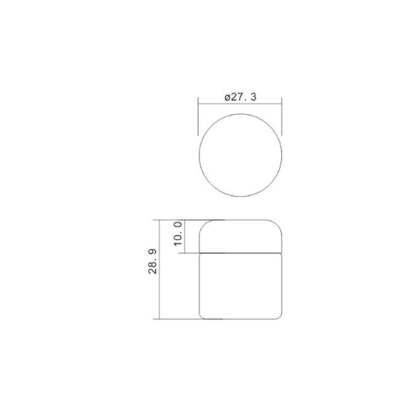 T398 Empty Customized Clear Round Plastic Cosmetic Jars for Loose Powder Makeup Powder Case with Sifter