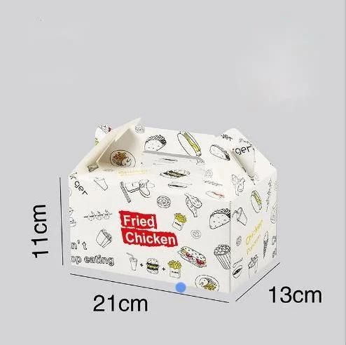 Wholesale Food Grade Takeaway Disposable Food Paper Kraft Paper Fast Biodegradable Portable Food Packaging