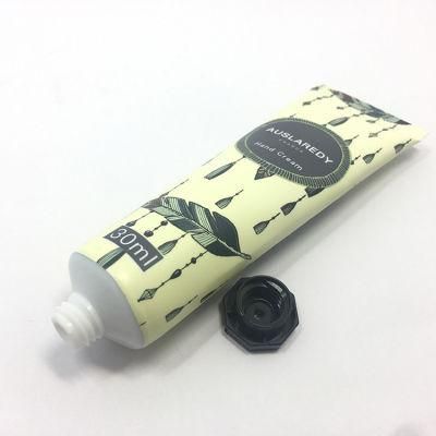 Soft White Face Wash Hand Cream Plastic Cosmetic Tube