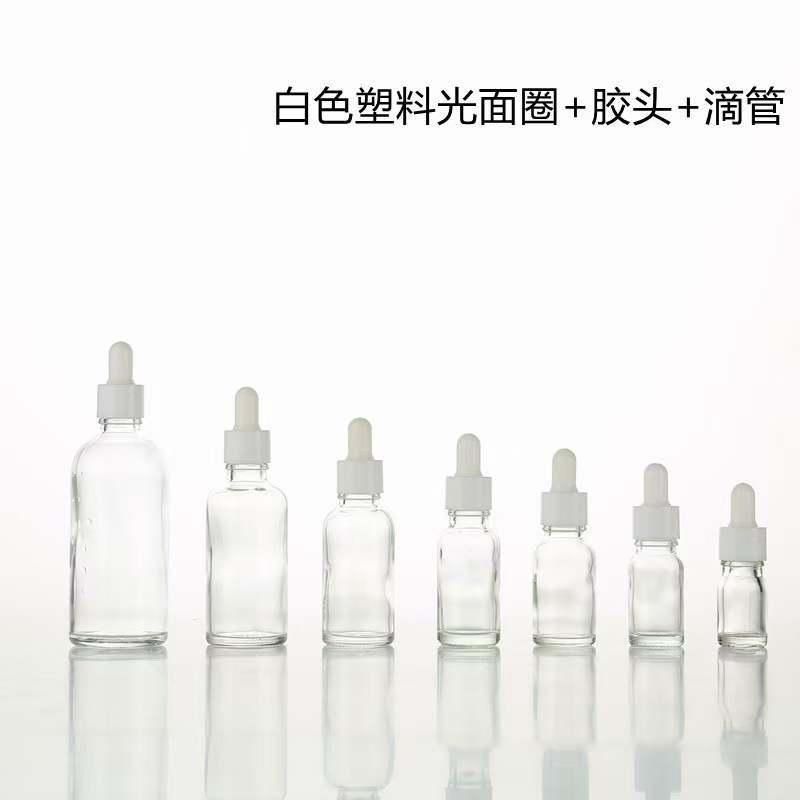 Luxury Cosmetic Packaging Essential Oil Frost Dropper Serum Glass Bottle 100m