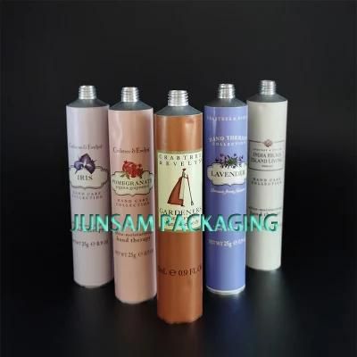 Cosmetic Hand Cream Tube Aluminium Empty Packaging for Semi Liquid 6 Colors