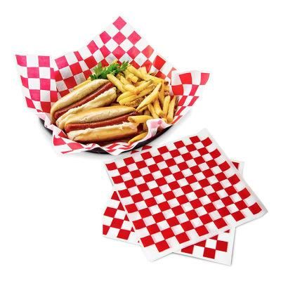 Wholesale Food Grade Wrapping Paper Custom Design and Size PE Coated Sandwich Burger/Meat Roll Bread Packaging Paper