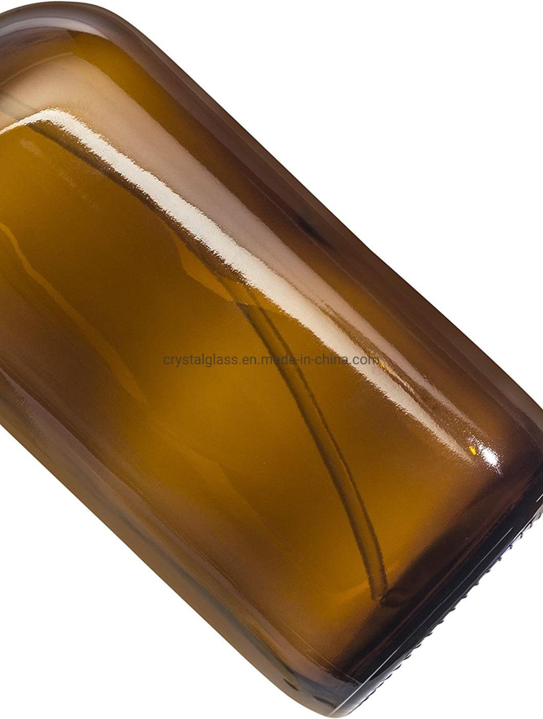 Wholesale Amber Boston Round Glass Amber Essential Oil Glass Spray Bottle with Various Accessories Accept Customization