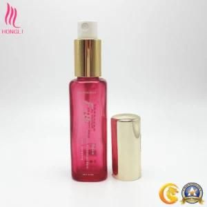 35ml Red Colored Glass Golden Cap Bottle with Sprayer