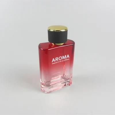 Cosmetic Packaging Glass Perfume Bottle with Transpraent Spray Cap