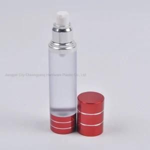 Eco-Friendly Cosmetic 15ml Red Transparent Plastic Pump Spray Airless Bottle for Perfume
