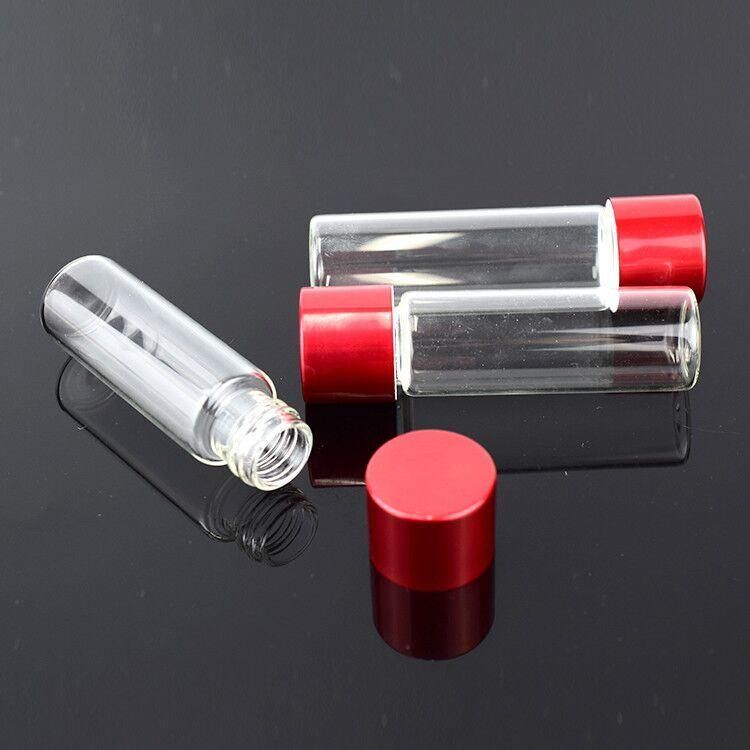 84mm Length Pre-Roll Glass Tubes with Child-Resistant Red Alumite Cap