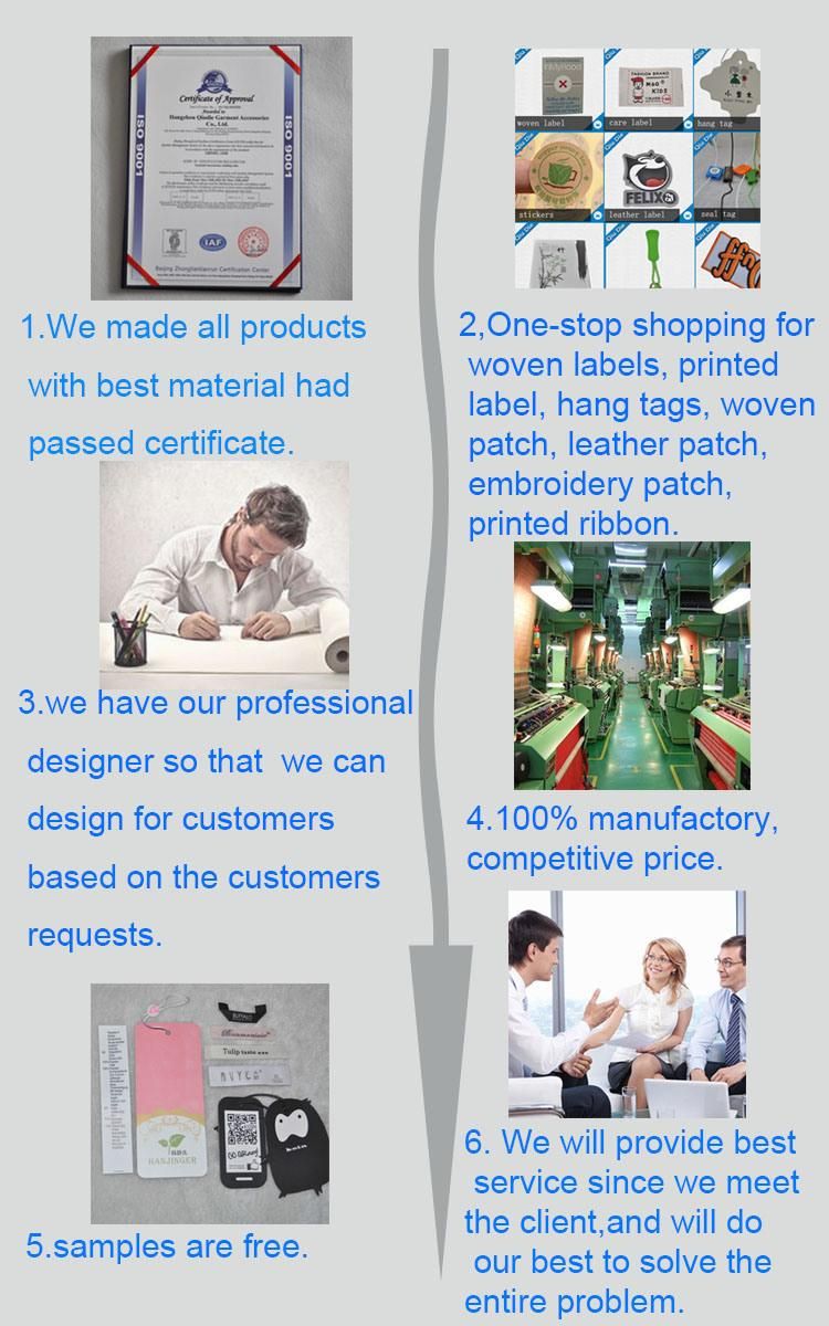Factory Supply Cheap Quality Hangtag for Garment/Bag