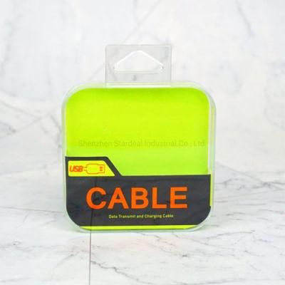 Mobile Phone Plastic Charging USB Data Cable Packaging Box