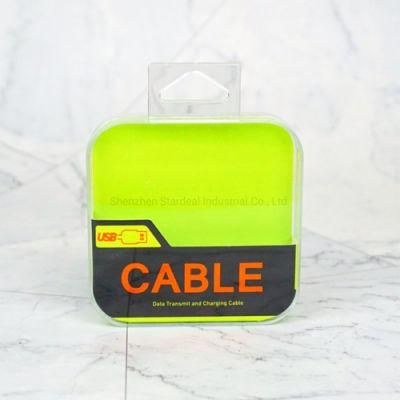 Mobile Phone Plastic Charging USB Data Cable Packaging Box