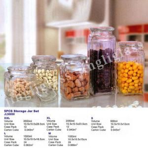 Different Sizes Storage Glass Jar with Many Design