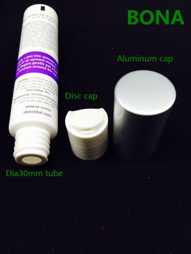 Cosmetic Tube with Double Caps