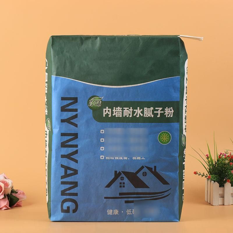 25kg 50kg China Factory Price Kraft Paper Cement Valve Packaging Bags for Construction Material