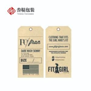 Girl&prime;s Clothing Hangtag, Kraft Hangtag