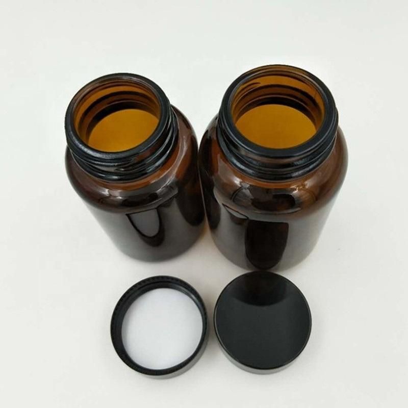 60cc 75ml 100ml 120ml 150ml 200ml 250ml 300ml 400ml 500ml Glass Pharmaceutical Bottles Pill Capsules Health Care Medicine Bottle