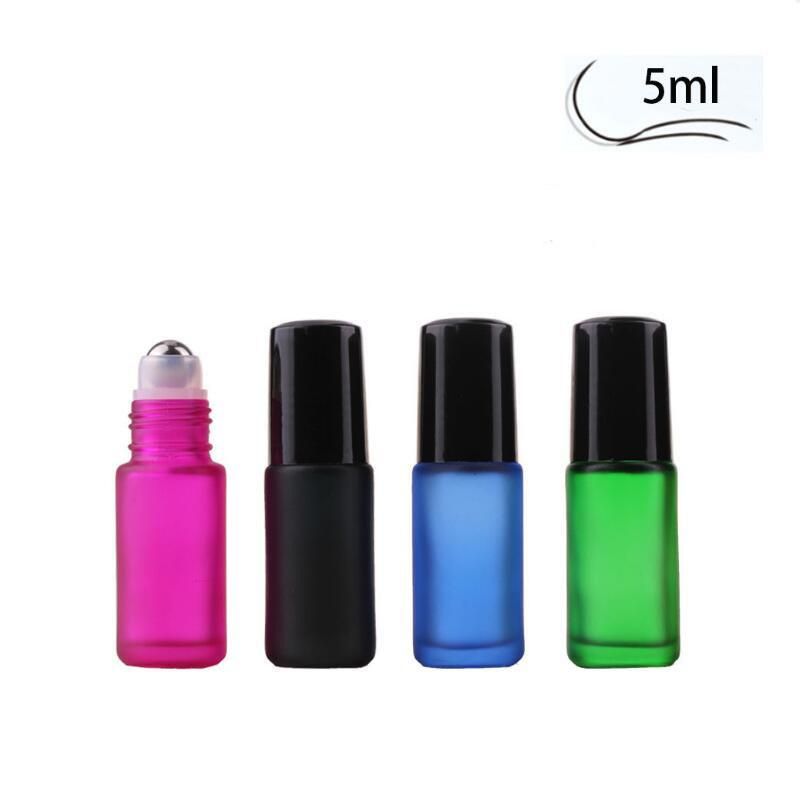 1ml 2ml 3ml 5ml 10ml Thin Glass Roll on Bottle Sample Test Roller Essential Oil Bottles with Stainless Steel/Glass Ball