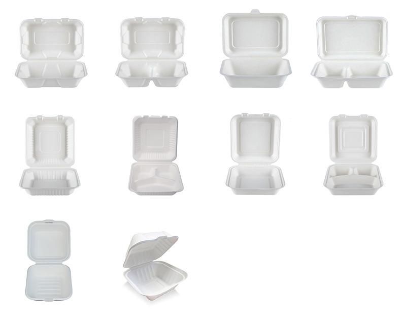 Biodegradable Compostable Disposable Bagasse Eco Friendly Sugarcane Food Packaging