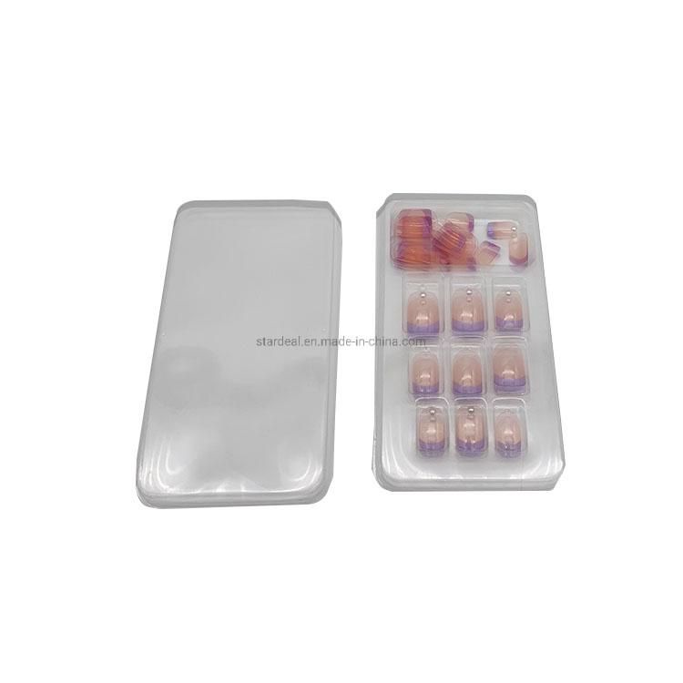 False Nail Make up Clear Plastic Blister Packaging Tray