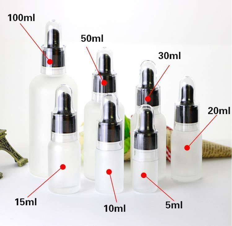 Dropper Serum Oil Skincare Cosmetic Packaging Glass Essence Bottle