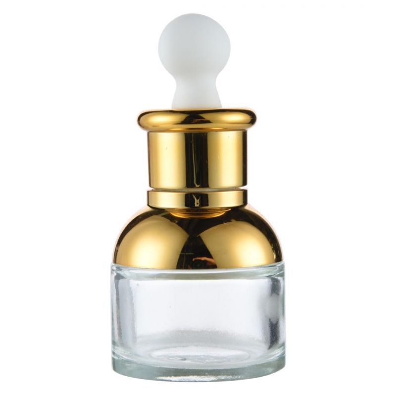 Factory Supply Hot Cosmetic Packaging Cosmetic Glass Gold Dropper Sets