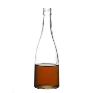Hot Sale Wine Glass Bottle with Round Glass Bottle Factory Direct Sale