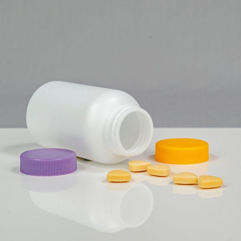 HDPE Round Packagings Probiotics Products Coq10 Calcium Capsules Bottle