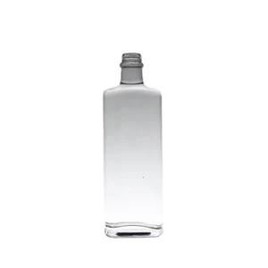 Preferential Price Manufacturing 375ml 500ml 700ml Normal White Glass Bottle with Polymer Cork Guala Cap for Brandy Tequila Gin