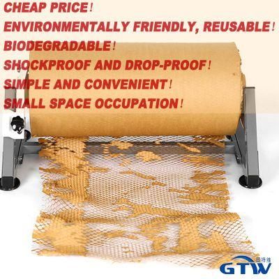 Amazon Golden Supplier 50cm 10m Protective Packaging Cushioning Kraft Roll Wrapping Honeycomb Paper