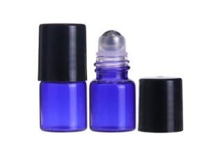 5ml 10ml Amber Blue Clear Skin Care Glass Roll on Bottle 10ml Perfume Attar Essential Oil Bottle with Roller Ball Cap