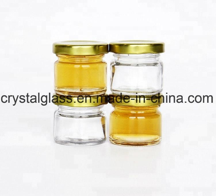 45ml 100ml 180ml 380ml 480ml Flat Drum Spice Sugar Glass Jar Container