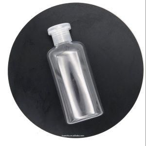 200ml Pet Square Clear Hand Sanitizer Gel Squeeze Bottle with Flip Cap