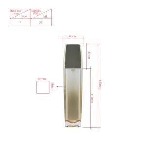 35ml Double Wall Gradient Color Printing Cosmetic Packaging Airless Bottle