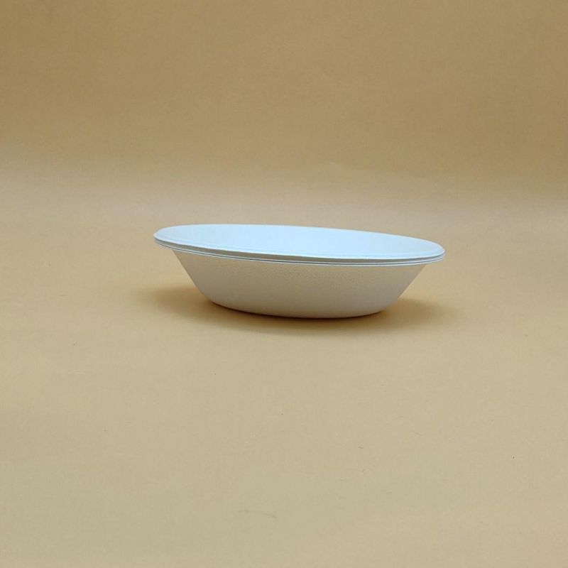 470ml (16OZ) Bagasse Round Bowls Disposable Lunch Round Containers