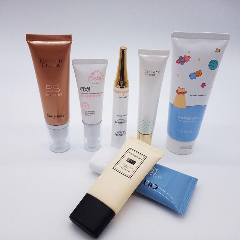 Manufacture Customized Plastic Cosmetic Tube Packaging Cosmetic Airless Pump Tube