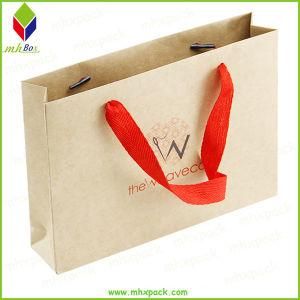 Custom Brown Kraft Paper Shopping Paper Gift Bags with Handle