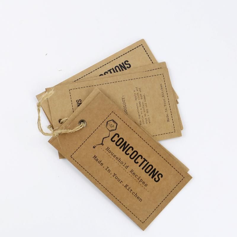 Custom Garment Kraft Brown Paper Tags