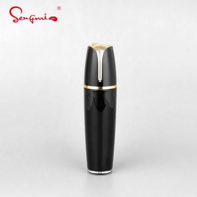 Professional Manufacturer in Stock 30ml 50ml 100ml Luxury Acrylic Black Color Empty Lotion Bottle Cosmetic Packaging
