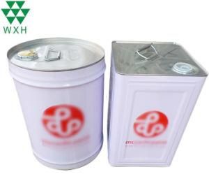 20L Metal Tin Pail Round Tin Bucket with Lid for Oil Lubricant