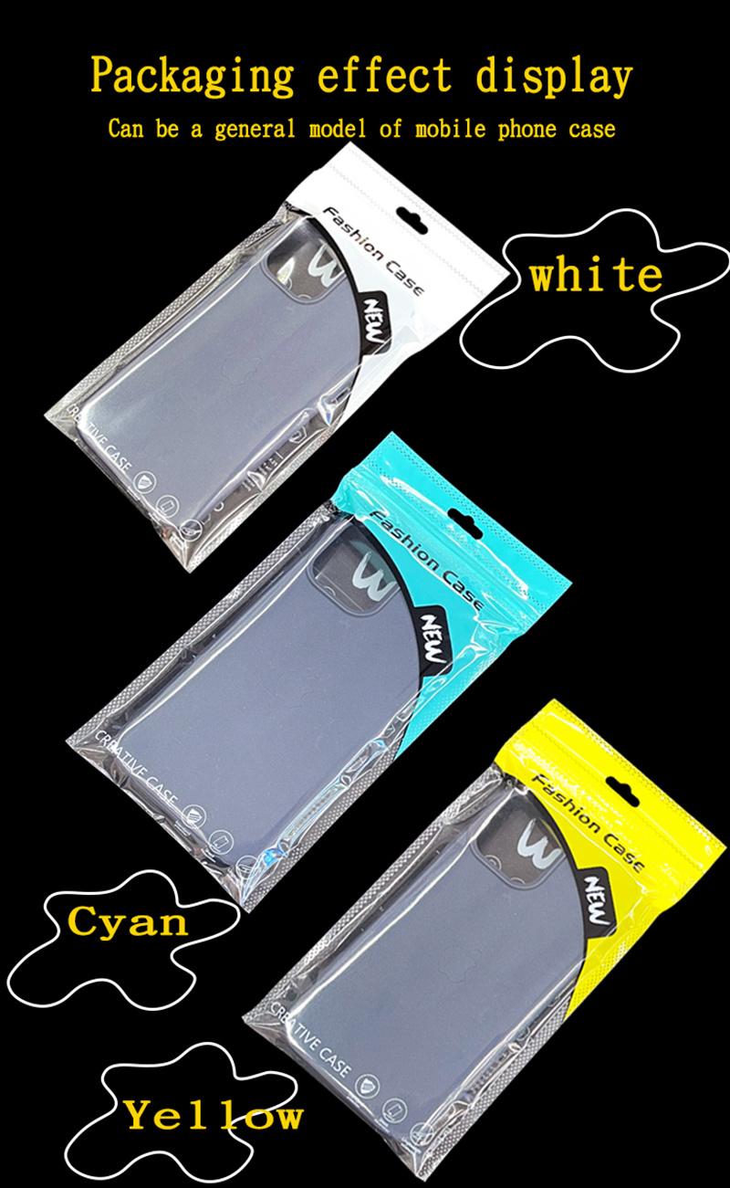 Cellphane Case Cover Plastic Zipper Bag